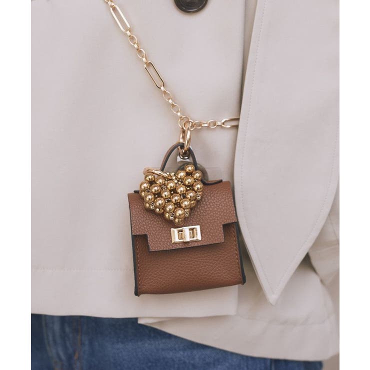 マイクロミニバッグメタルハートチェーンチャーム | earth music&ecology  | 詳細画像1 