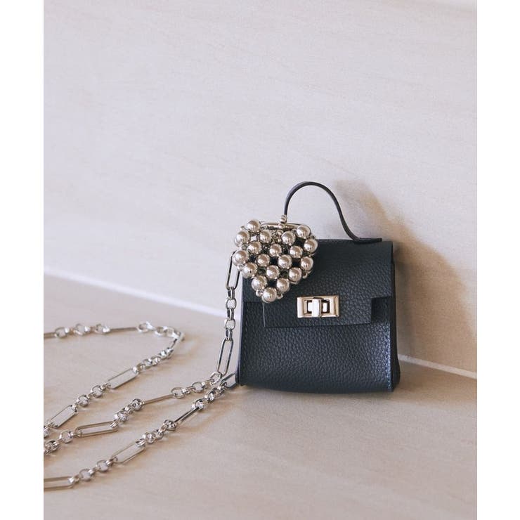 マイクロミニバッグメタルハートチェーンチャーム | earth music&ecology  | 詳細画像3 