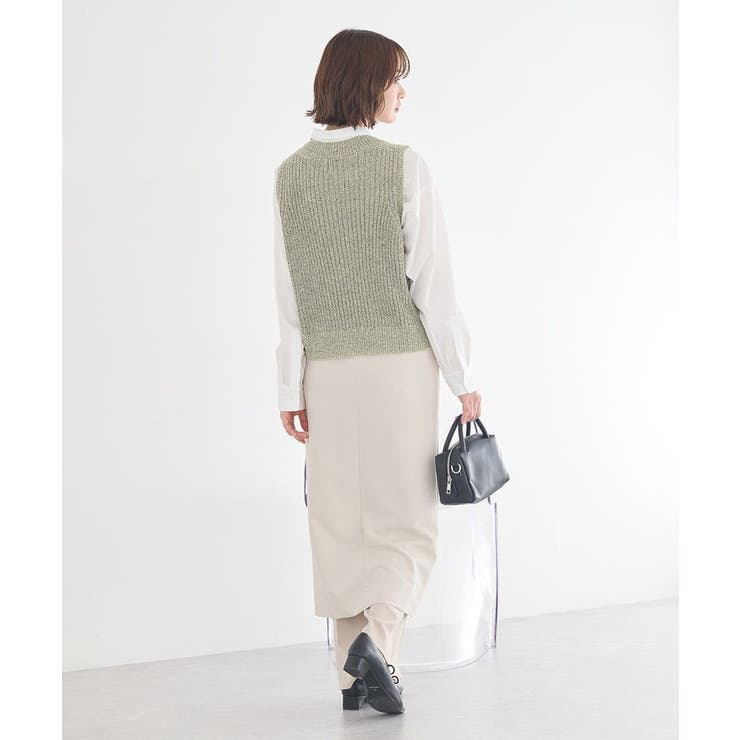 ジップスリットIラインスカート | earth music&ecology  | 詳細画像15 