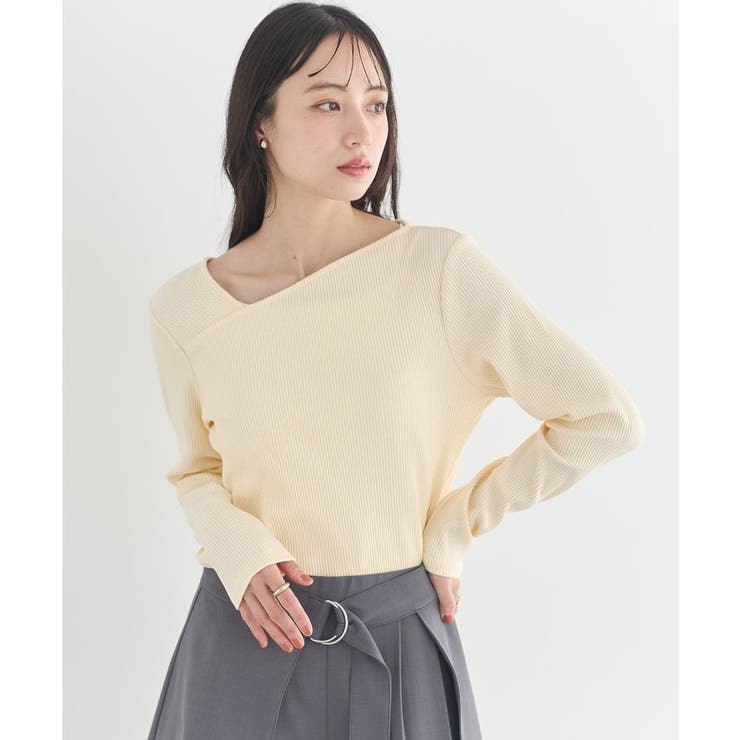 アシメネックリブプルオーバー | earth music&ecology  | 詳細画像1 