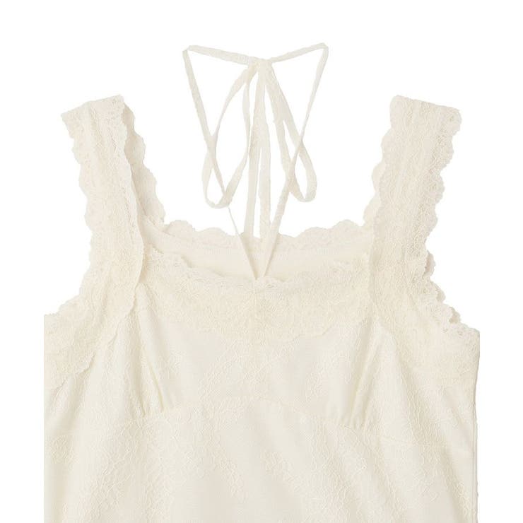 総レースホルターネックキャミソール | earth music&ecology  | 詳細画像20 