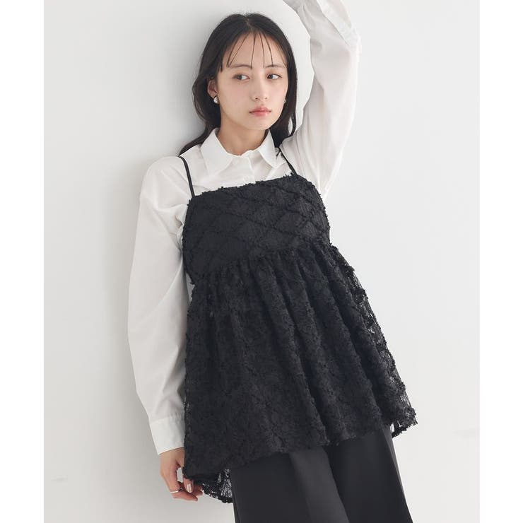 フリンジレースキャミビスチェ | earth music&ecology  | 詳細画像1 