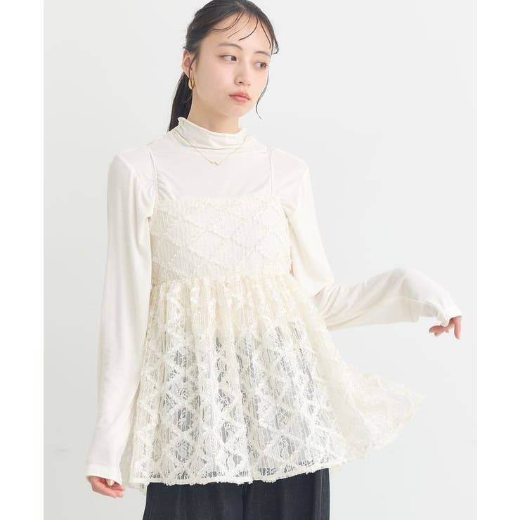 フリンジレースキャミビスチェ | earth music&ecology  | 詳細画像2 