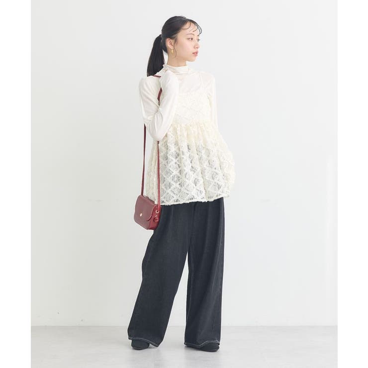 フリンジレースキャミビスチェ | earth music&ecology  | 詳細画像5 