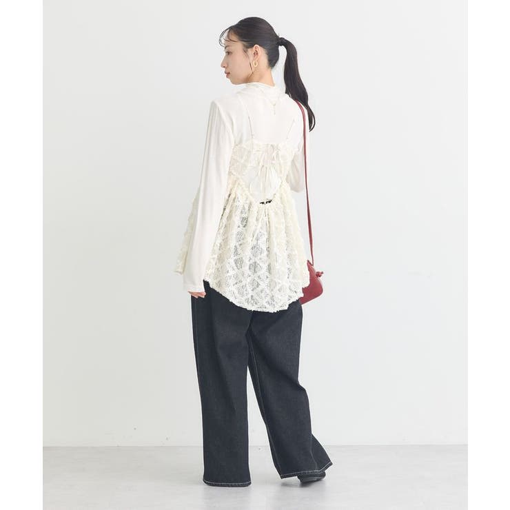 フリンジレースキャミビスチェ | earth music&ecology  | 詳細画像7 