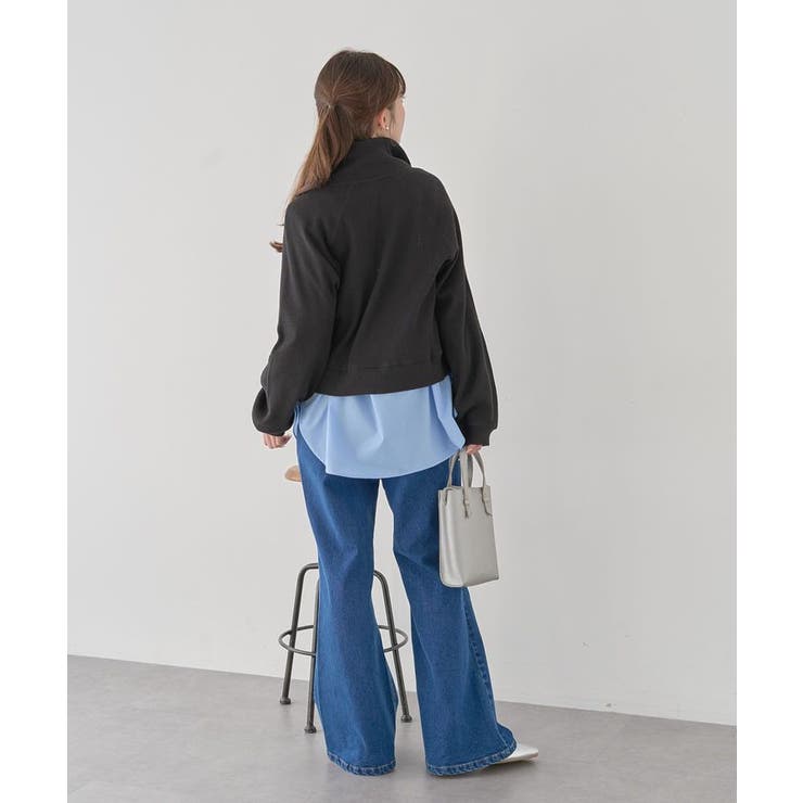 ダブルジップワッフルカーディガン | earth music&ecology  | 詳細画像13 