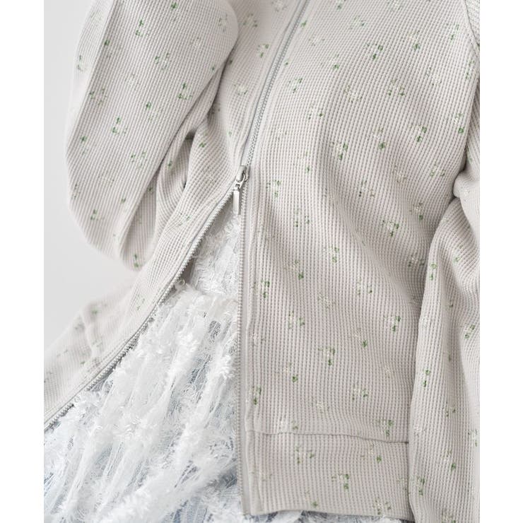 ダブルジップワッフルカーディガン | earth music&ecology  | 詳細画像15 