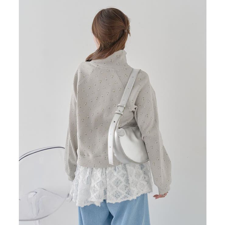 ダブルジップワッフルカーディガン | earth music&ecology  | 詳細画像5 