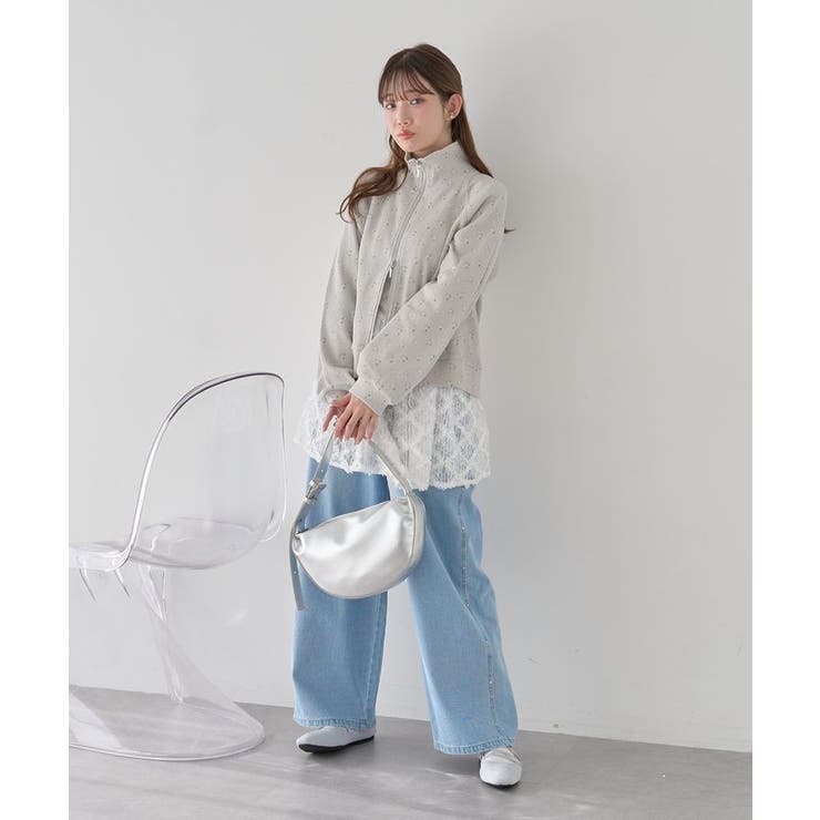 ダブルジップワッフルカーディガン | earth music&ecology  | 詳細画像6 