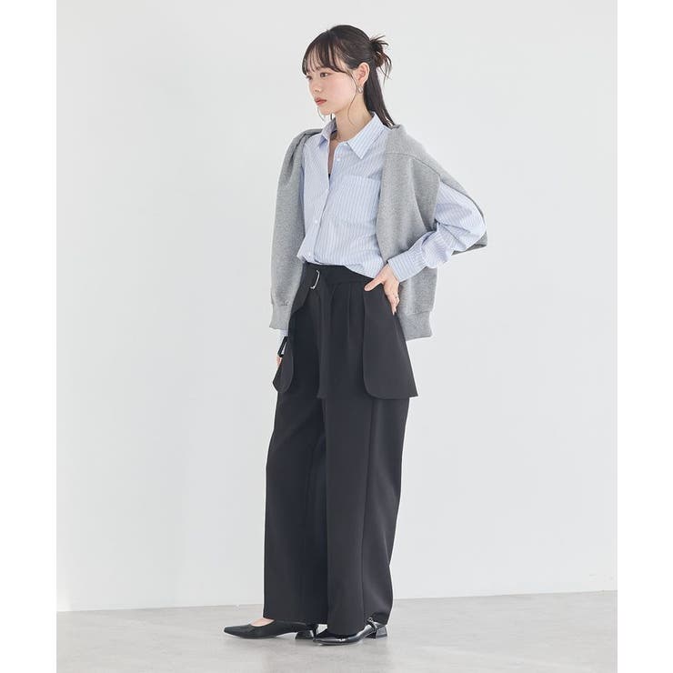 【SET2点】ラップスカート付きパンツ | earth music&ecology  | 詳細画像8 