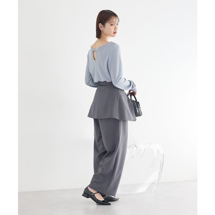 【SET2点】ラップスカート付きパンツ | earth music&ecology  | 詳細画像14 