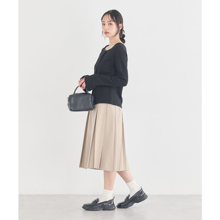 アシメ釦ツイストテレコカットソー | earth music&ecology  | 詳細画像11 