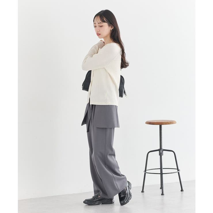 アシメ釦ツイストテレコカットソー | earth music&ecology  | 詳細画像6 