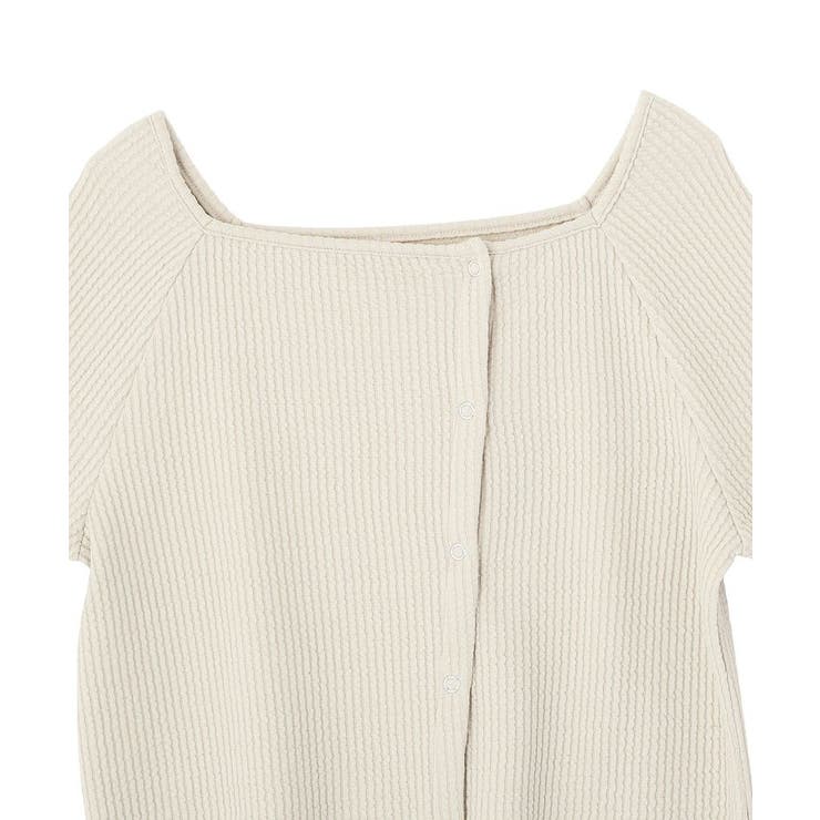 アシメ釦ツイストテレコカットソー | earth music&ecology  | 詳細画像21 