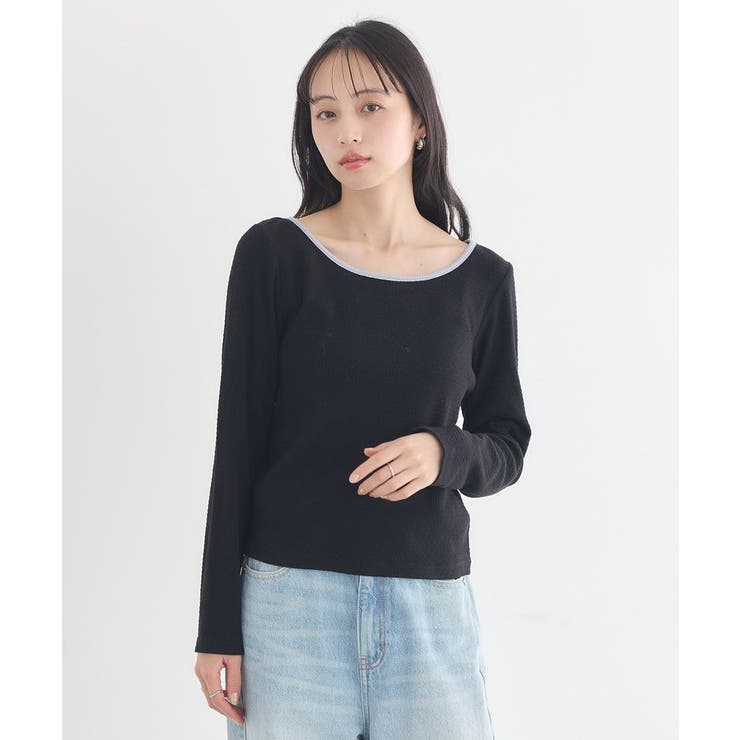 【2点SET】レイヤードバイカラーカットワンピース | earth music&ecology  | 詳細画像7 