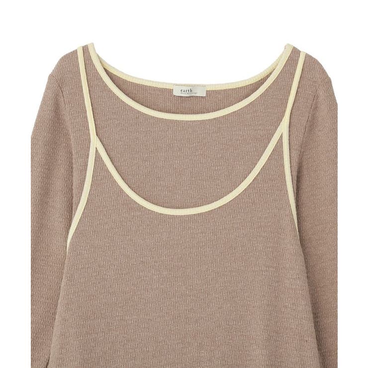 【2点SET】レイヤードバイカラーカットワンピース | earth music&ecology  | 詳細画像23 