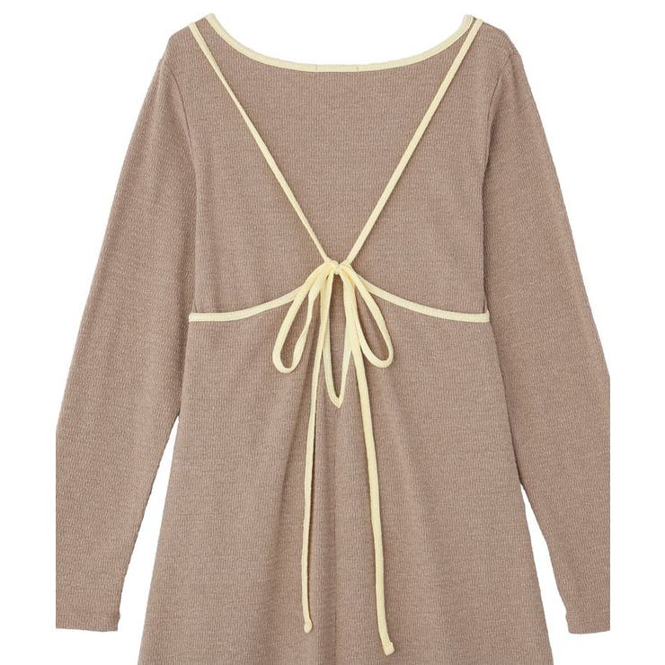 【2点SET】レイヤードバイカラーカットワンピース | earth music&ecology  | 詳細画像26 