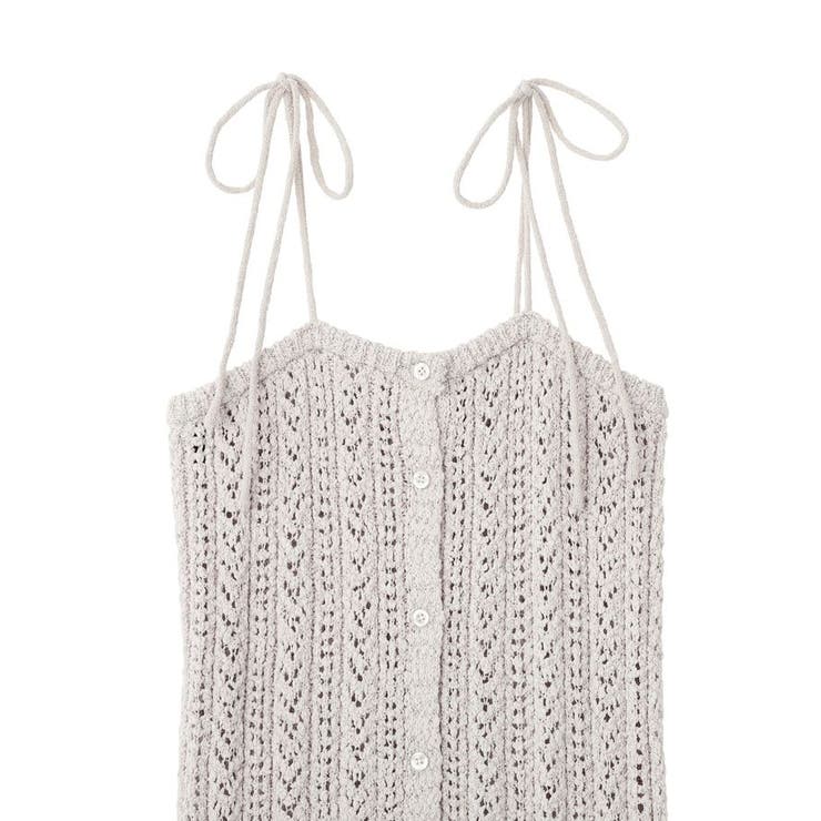 透かし編みニットキャミビスチェ | earth music&ecology  | 詳細画像24 