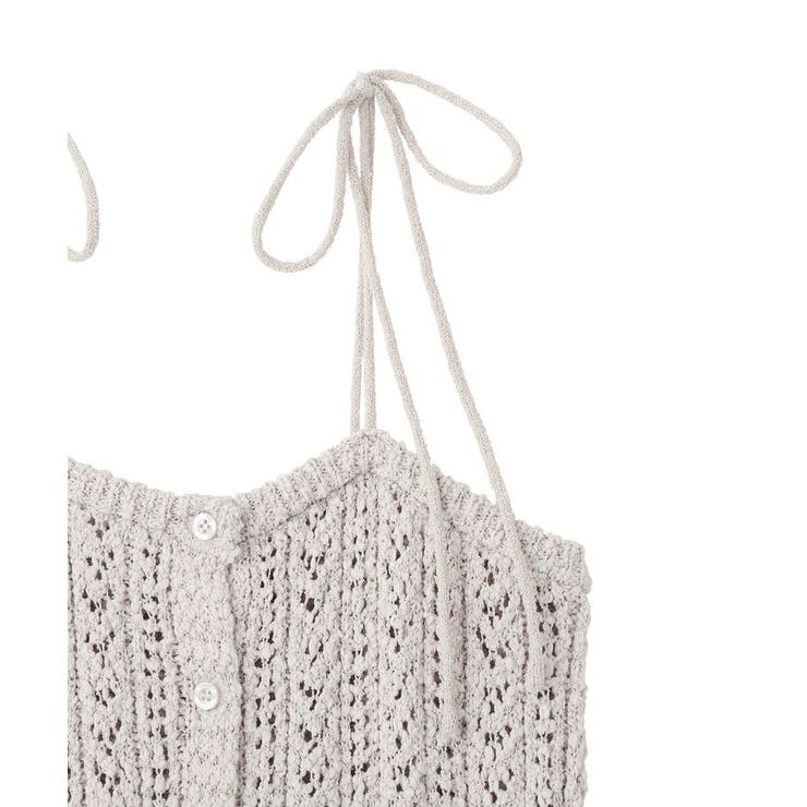 透かし編みニットキャミビスチェ | earth music&ecology  | 詳細画像25 