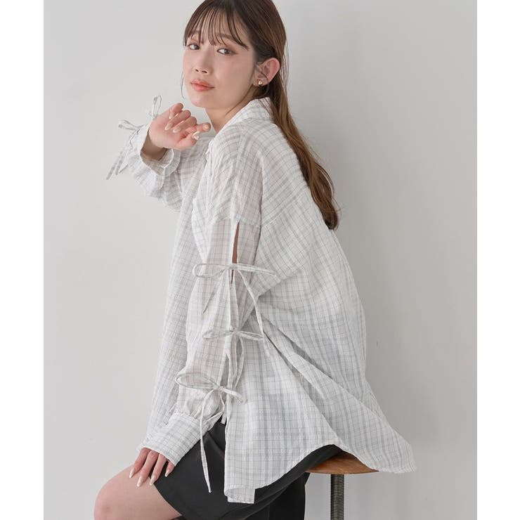 チェックアイボリー | アソートチェックシャツ | earth music&ecology 