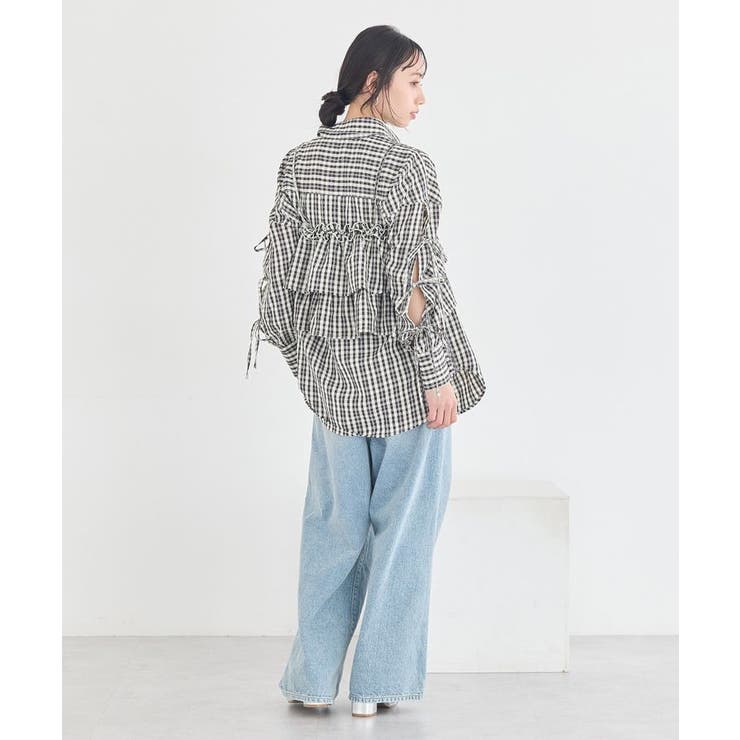 アソートチェックティアードビスチェ | earth music&ecology  | 詳細画像21 