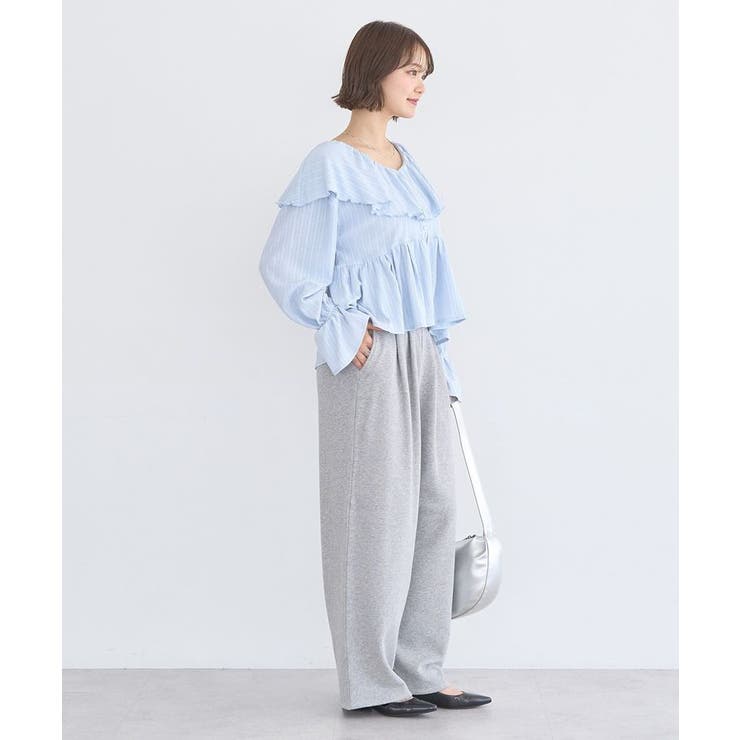 ラッフルカラーカットブラウス | earth music&ecology  | 詳細画像11 