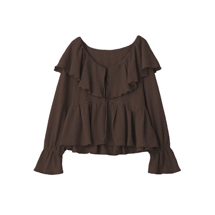 ラッフルカラーカットブラウス | earth music&ecology  | 詳細画像31 