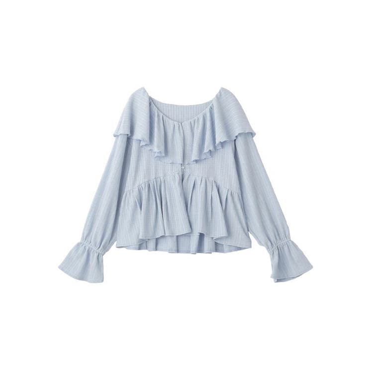 ラッフルカラーカットブラウス | earth music&ecology  | 詳細画像32 