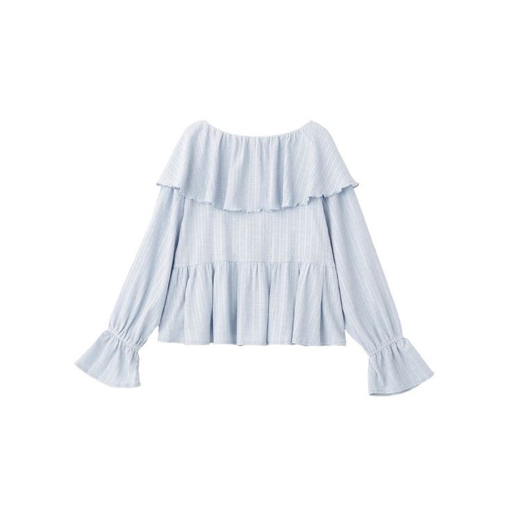 ラッフルカラーカットブラウス | earth music&ecology  | 詳細画像33 