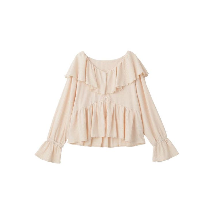 ラッフルカラーカットブラウス | earth music&ecology  | 詳細画像42 