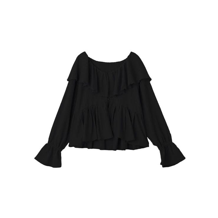 ラッフルカラーカットブラウス | earth music&ecology  | 詳細画像43 