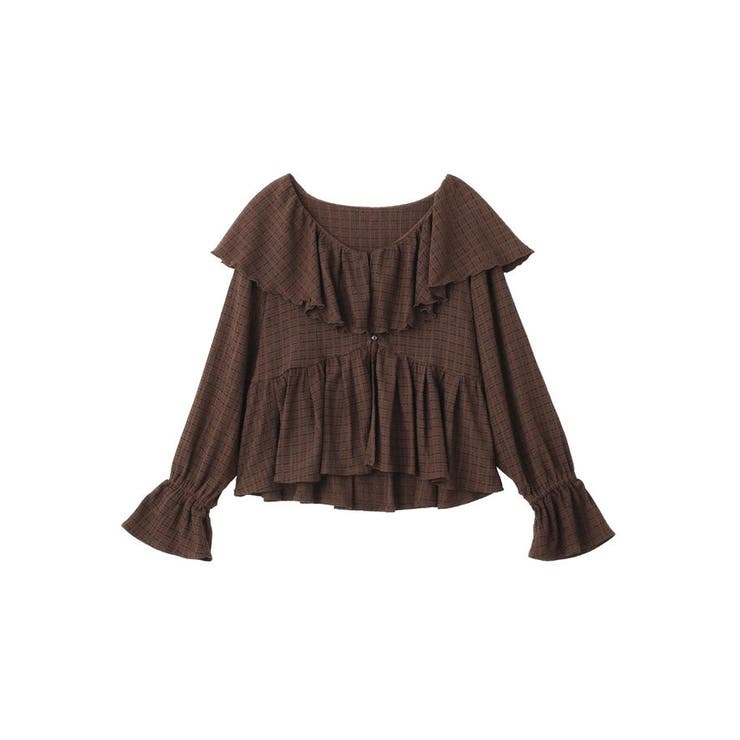 ラッフルカラーカットブラウス | earth music&ecology  | 詳細画像45 