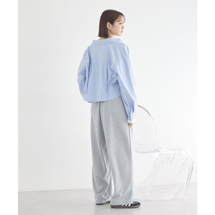 レースレイヤード風スウェットパンツ | earth music&ecology  | 詳細画像10 