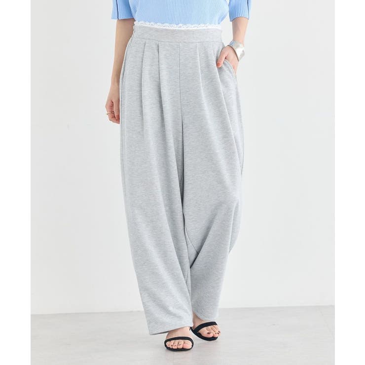 レースレイヤード風スウェットパンツ | earth music&ecology  | 詳細画像11 