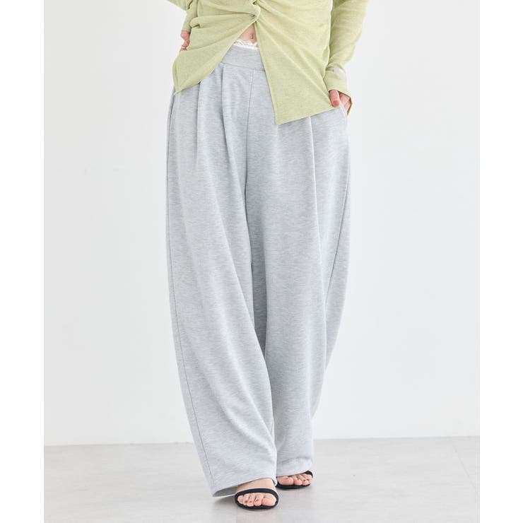 レースレイヤード風スウェットパンツ | earth music&ecology  | 詳細画像16 