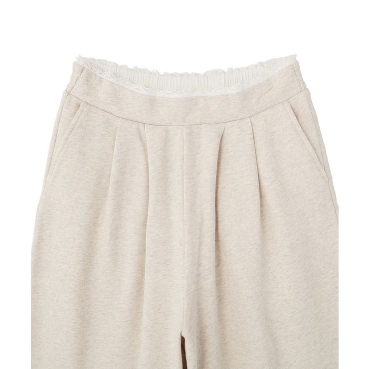 レースレイヤード風スウェットパンツ | earth music&ecology  | 詳細画像35 