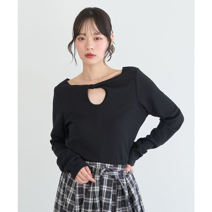 【前後2WAY】ツイストカットアウトプルオーバー | earth music&ecology  | 詳細画像15 