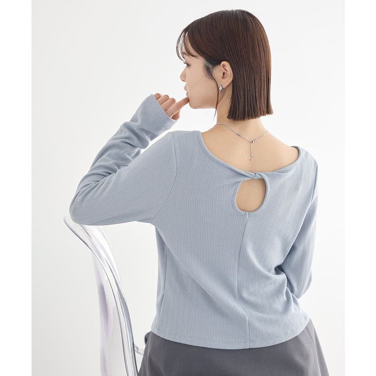 【前後2WAY】ツイストカットアウトプルオーバー | earth music&ecology  | 詳細画像20 