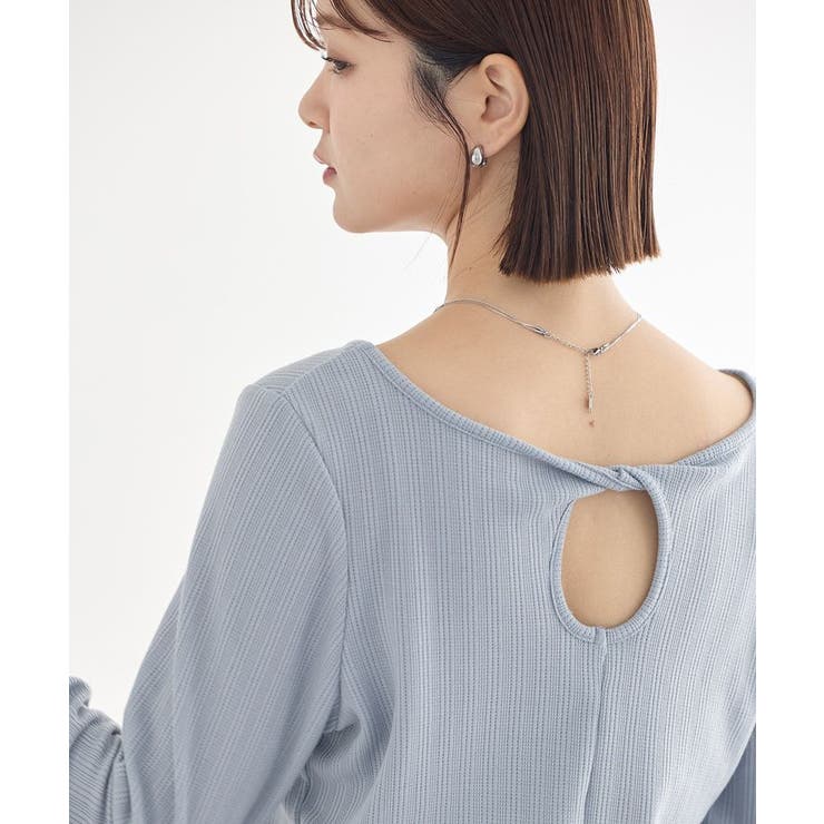 【前後2WAY】ツイストカットアウトプルオーバー | earth music&ecology  | 詳細画像21 