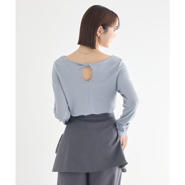 【前後2WAY】ツイストカットアウトプルオーバー | earth music&ecology  | 詳細画像4 