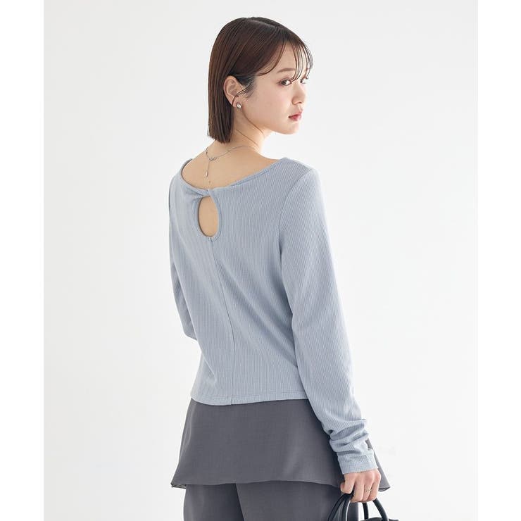 【前後2WAY】ツイストカットアウトプルオーバー | earth music&ecology  | 詳細画像6 