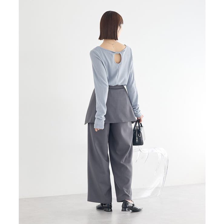 【前後2WAY】ツイストカットアウトプルオーバー | earth music&ecology  | 詳細画像9 