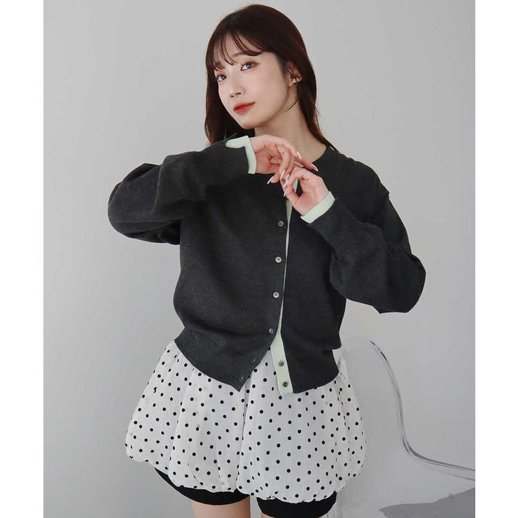 【UVカット】カラーコンビニットカーディガン | earth music&ecology  | 詳細画像32 