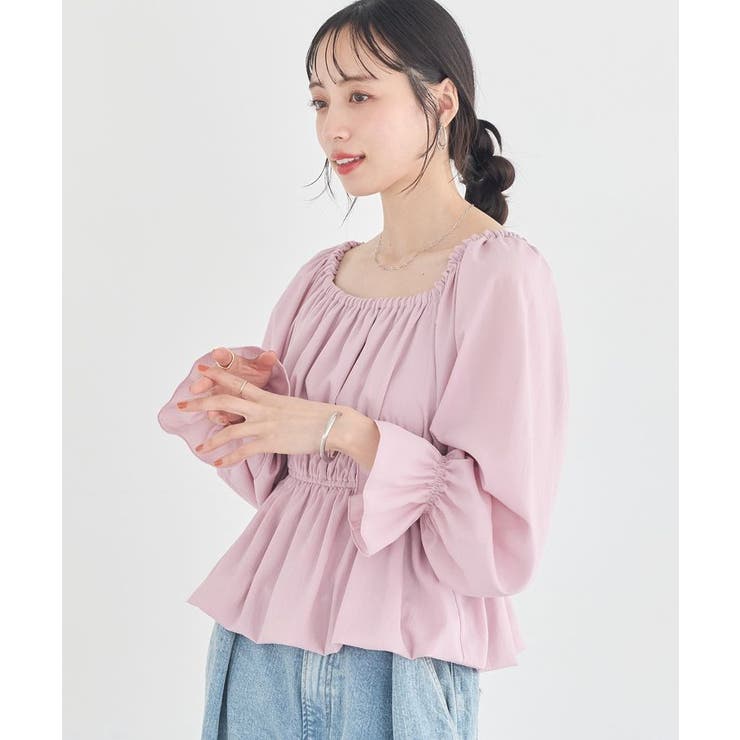 バルーンヘムブラウス | earth music&ecology  | 詳細画像18 