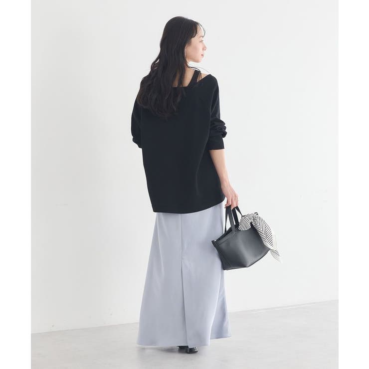 サテンフリルマーメイドスカート | earth music&ecology  | 詳細画像25 