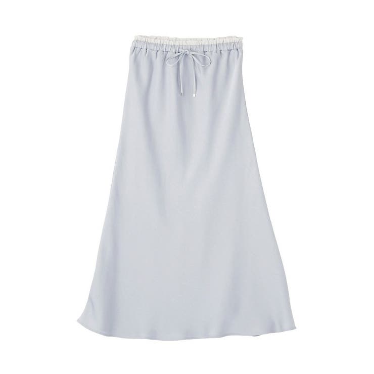 サテンフリルマーメイドスカート | earth music&ecology  | 詳細画像36 