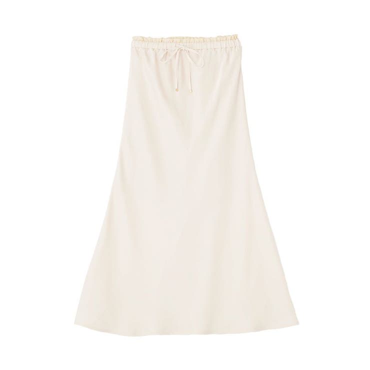 サテンフリルマーメイドスカート | earth music&ecology  | 詳細画像41 