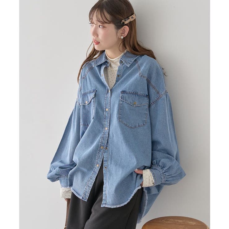 ウエスタンデニムシャツ | earth music&ecology  | 詳細画像10 