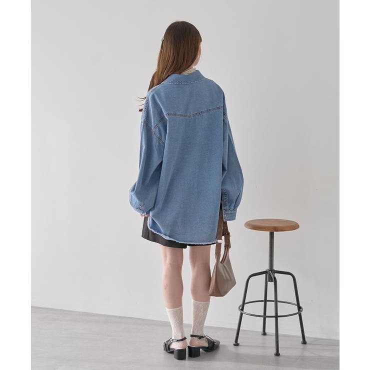 ウエスタンデニムシャツ | earth music&ecology  | 詳細画像16 