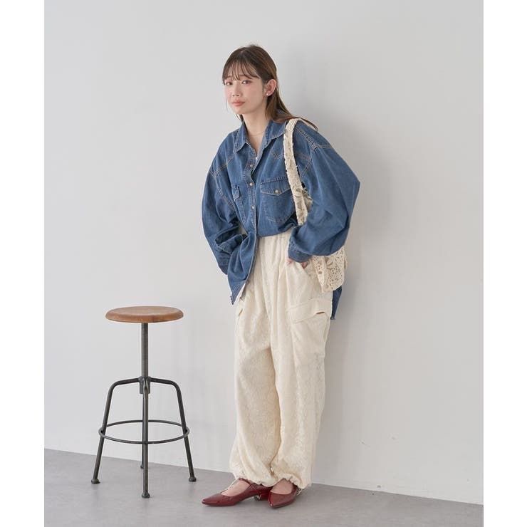 ウエスタンデニムシャツ | earth music&ecology  | 詳細画像19 